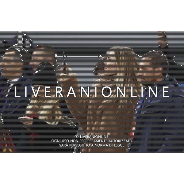 HALL OF FAME - Cerimonia per Francesco Totti 27/11/2018 nella foto: Ilary basi filma la cerimonia ©Claudio Zamagni/Agenzia Aldo Liverani