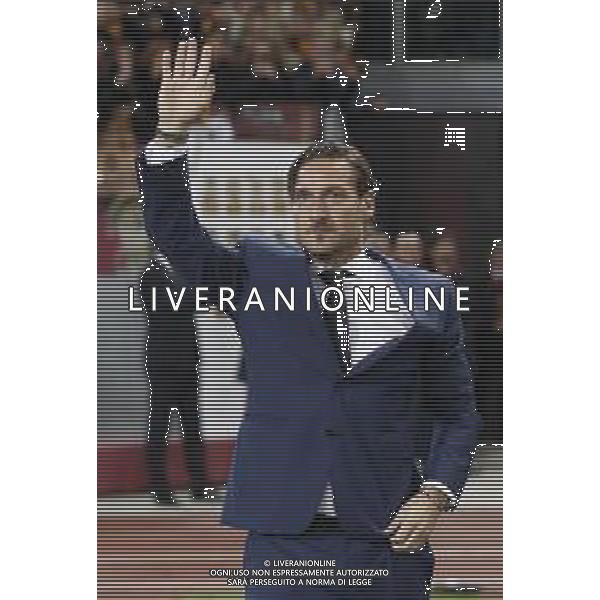 HALL OF FAME - Cerimonia per Francesco Totti 27/11/2018 nella foto: francesco totti saluta il pobblico ©Claudio Zamagni/Agenzia Aldo Liverani