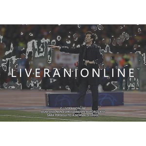 UEFA Champions League gruppo G - Roma vs Real Madrid 27/11/2018 nella foto: coach Santiago Solari (Real Madrid) ©Claudio Zamagni/Agenzia Aldo Liverani coach Santiago Solari (Real Madrid) during UEFA Champions League - group G soccer match between A.S.ROME and REAL MADRID at Rome olympic Stadium on November 27 2018 photo credit by Claudio Zamagni/Aldo Liverani Photo Agency/ AGENZIA ALDO LIVERANI SAS
