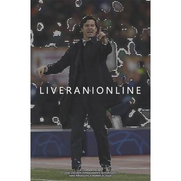 UEFA Champions League gruppo G - Roma vs Real Madrid 27/11/2018 nella foto: coach Santiago Solari (Real Madrid) ©Claudio Zamagni/Agenzia Aldo Liverani coach Santiago Solari (Real Madrid) during UEFA Champions League - group G soccer match between A.S.ROME and REAL MADRID at Rome olympic Stadium on November 27 2018 photo credit by Claudio Zamagni/Aldo Liverani Photo Agency/ AGENZIA ALDO LIVERANI SAS