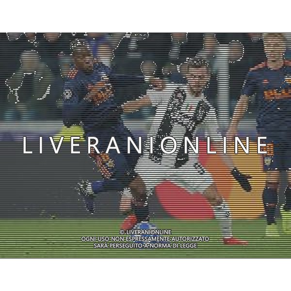 UEFA Champions League 2018/2019 Group Stage H Torino - 27.11.2018 Juventus-Valencia Nella Foto:contatto in area tra miralem pjanic e Geoffrey Kondogbia /Ph.Vitez-Ag. Aldo Liverani