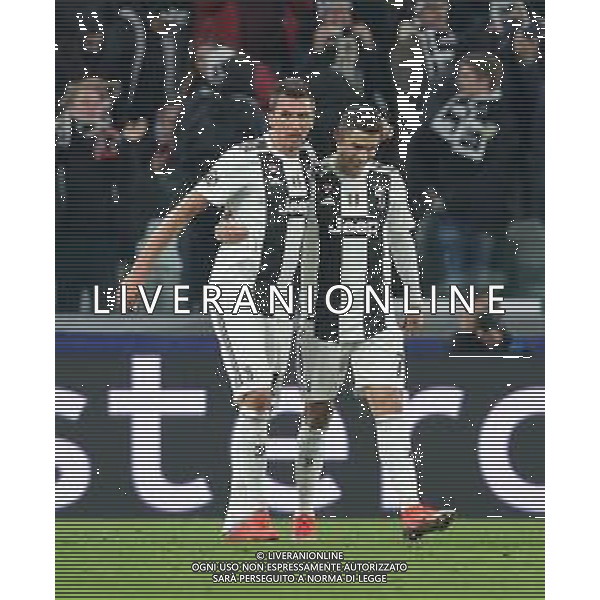 UEFA Champions League 2018/2019 Group Stage H Torino - 27.11.2018 Juventus-Valencia Nella Foto: esultanza dopo il gol di mario mandzukic con cristiano ronaldo /Ph.Vitez-Ag. Aldo Liverani