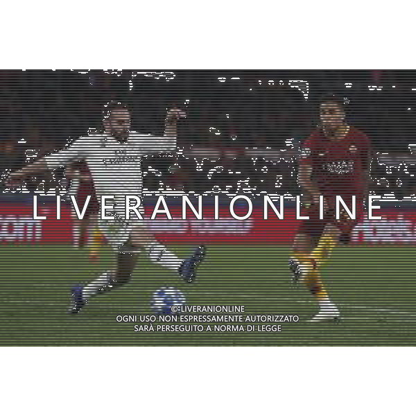 UEFA Champions League gruppo G - Roma vs Real Madrid 27/11/2018 nella foto: Kluivert Justin (a.s.roma) Daniel Carvajal Ramos (defender of Real Madrid) ©Claudio Zamagni/Agenzia Aldo Liverani Kluivert Justin (a.s.roma) Daniel Carvajal Ramos (defender of Real Madrid) during UEFA Champions League - group G soccer match between A.S.ROME and REAL MADRID at Rome olympic Stadium on November 27 2018 photo credit by Claudio Zamagni/Aldo Liverani Photo Agency/ AGENZIA ALDO LIVERANI SAS