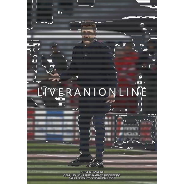 UEFA Champions League gruppo G - Roma vs Real Madrid 27/11/2018 nella foto:Allenatore Di Francesco Eusebio ©Claudio Zamagni/Agenzia Aldo Liverani Coach Di Francesco Eusebio during UEFA Champions League - group G soccer match between A.S.ROME and REAL MADRID at Rome olympic Stadium on November 27 2018 photo credit by Claudio Zamagni/Aldo Liverani Photo Agency/ AGENZIA ALDO LIVERANI SAS