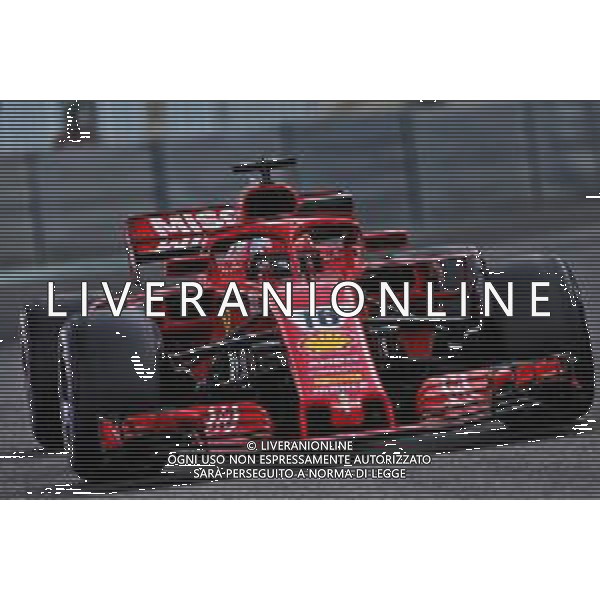 Charles Leclerc (MON) Ferrari SF71H. 28.11.2018. Formula 1 Testing, Yas Marina Circuit, Abu Dhabi, Wednesday. AG ALDO LIVERANI SAS ONLY ITALY