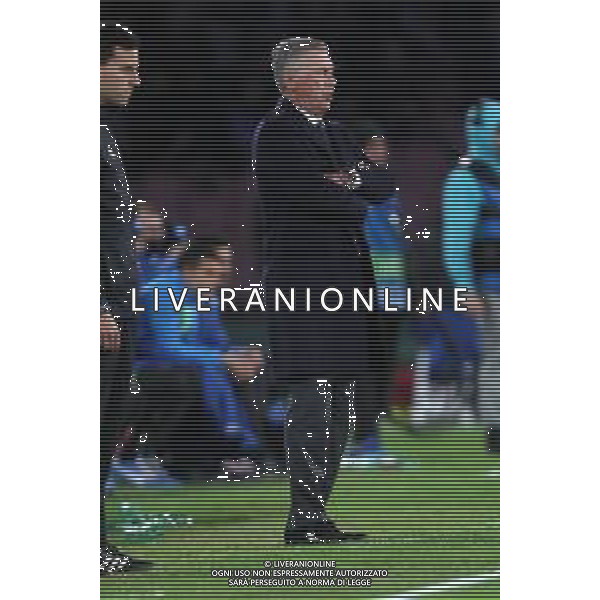 NAPOLI - STELLA ROSSA BELGRADO CHAMPIONS LEAGUE 28.11.2018 NELLA FOTO CARLO ANCELOTTI ©MOSCA / AGENZIA ALDO LIVERANI SAS