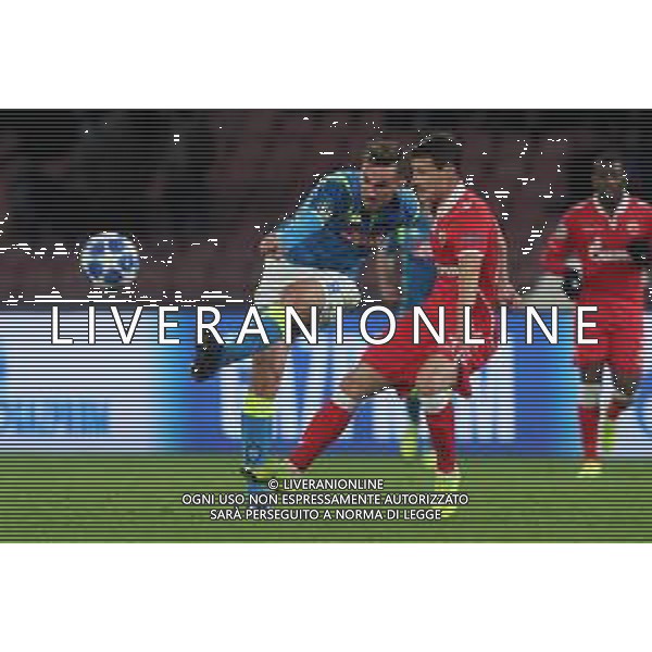 NAPOLI - STELLA ROSSA BELGRADO CHAMPIONS LEAGUE 28.11.2018 NELLA FOTO FABIAN RUIZ, SLAVOLJUB SRNIC ©MOSCA / AGENZIA ALDO LIVERANI SAS