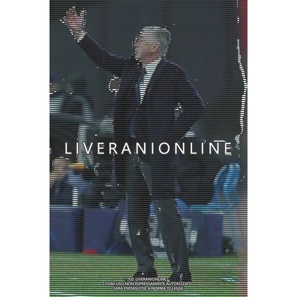 28-11-2018 NAPOLI STELLA ROSSA CHAMPIONS LEAGUE NELLA FOTO: CARLO ANCELOTTI FOTO MOSCA, AG.LIVERANI