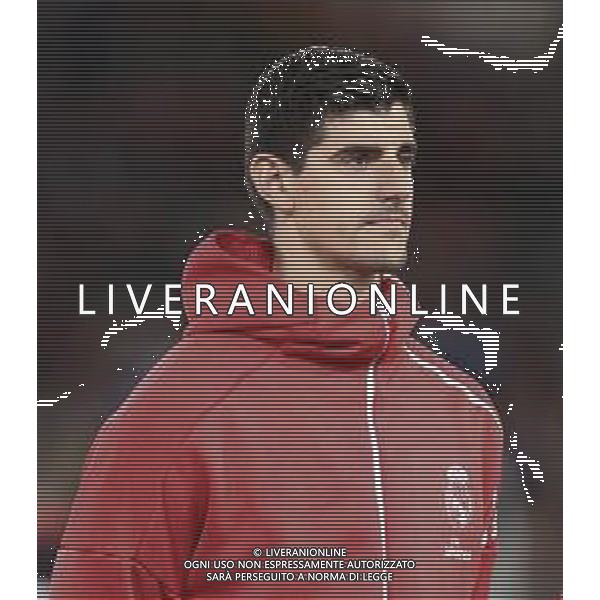 UEFA Champions League gruppo G - Roma vs Real Madrid 27/11/2018 nella foto: Thibaut Courtois (goalkeeper of Real Madrid) ©Claudio Zamagni/Agenzia Aldo Liverani Thibaut Courtois (goalkeeper of Real Madrid) during UEFA Champions League - group G soccer match between A.S.ROME and REAL MADRID at Rome olympic Stadium on November 27 2018 photo credit by Claudio Zamagni/Aldo Liverani Photo Agency