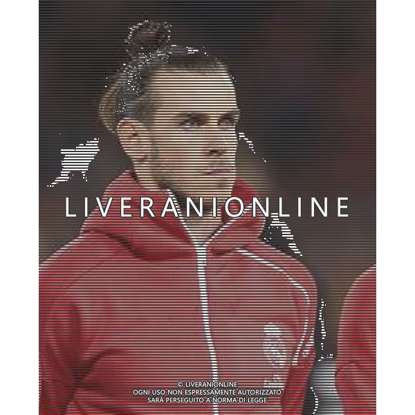 UEFA Champions League gruppo G - Roma vs Real Madrid 27/11/2018 nella foto: Gareth Bale (Forward of Real Madrid) ©Claudio Zamagni/Agenzia Aldo Liverani Gareth Bale (Forward of Real Madrid) during UEFA Champions League - group G soccer match between A.S.ROME and REAL MADRID at Rome olympic Stadium on November 27 2018 photo credit by Claudio Zamagni/Aldo Liverani Photo Agency