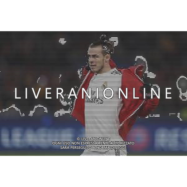 UEFA Champions League gruppo G - Roma vs Real Madrid 27/11/2018 nella foto: Gareth Bale (Forward of Real Madrid) ©Claudio Zamagni/Agenzia Aldo Liverani Gareth Bale (Forward of Real Madrid) during UEFA Champions League - group G soccer match between A.S.ROME and REAL MADRID at Rome olympic Stadium on November 27 2018 photo credit by Claudio Zamagni/Aldo Liverani Photo Agency