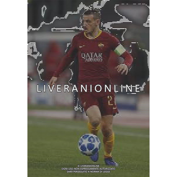 UEFA Champions League gruppo G - Roma vs Real Madrid 27/11/2018 nella foto: Florenzi Alessandro (a.s.roma) ©Claudio Zamagni/Agenzia Aldo Liverani Florenzi Alessandro (a.s.roma) during UEFA Champions League - group G soccer match between A.S.ROME and REAL MADRID at Rome olympic Stadium on November 27 2018 photo credit by Claudio Zamagni/Aldo Liverani Photo Agency