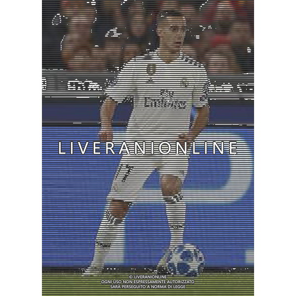 UEFA Champions League gruppo G - Roma vs Real Madrid 27/11/2018 nella foto: Lucas Vasquez (Forward of Real Madrid) ©Claudio Zamagni/Agenzia Aldo Liverani Lucas Vasquez (Forward of Real Madrid) during UEFA Champions League - group G soccer match between A.S.ROME and REAL MADRID at Rome olympic Stadium on November 27 2018 photo credit by Claudio Zamagni/Aldo Liverani Photo Agency