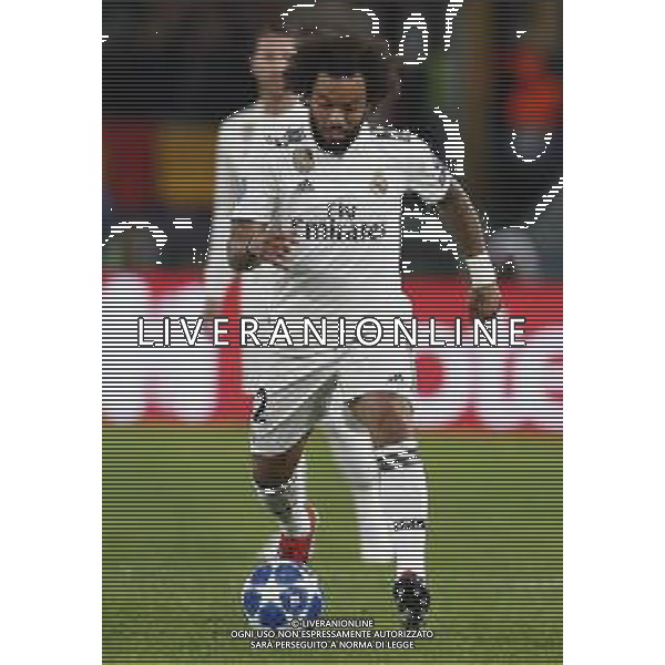 UEFA Champions League gruppo G - Roma vs Real Madrid 27/11/2018 nella foto: Marcelo Vieira da Silva (defender of Real Madrid) ©Claudio Zamagni/Agenzia Aldo Liverani Marcelo Vieira da Silva (defender of Real Madrid) during UEFA Champions League - group G soccer match between A.S.ROME and REAL MADRID at Rome olympic Stadium on November 27 2018 photo credit by Claudio Zamagni/Aldo Liverani Photo Agency