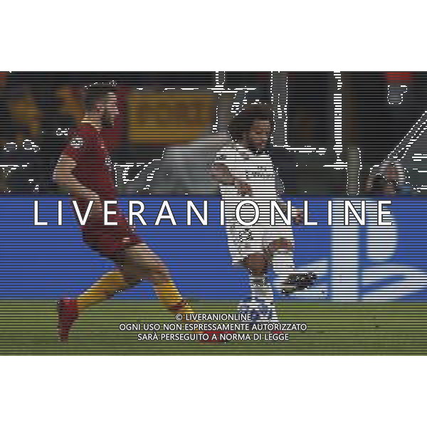 UEFA Champions League gruppo G - Roma vs Real Madrid 27/11/2018 nella foto: Marcelo Vieira da Silva (defender of Real Madrid) e Cristante Bryan ©Claudio Zamagni/Agenzia Aldo Liverani Marcelo Vieira da Silva (defender of Real Madrid) and Cristante Bryan during UEFA Champions League - group G soccer match between A.S.ROME and REAL MADRID at Rome olympic Stadium on November 27 2018 photo credit by Claudio Zamagni/Aldo Liverani Photo Agency