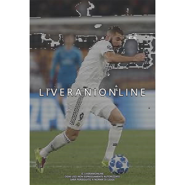 UEFA Champions League gruppo G - Roma vs Real Madrid 27/11/2018 nella foto: Benzema Karim (Forward of Real Madrid) ©Claudio Zamagni/Agenzia Aldo Liverani Benzema Karim (Forward of Real Madrid) during UEFA Champions League - group G soccer match between A.S.ROME and REAL MADRID at Rome olympic Stadium on November 27 2018 photo credit by Claudio Zamagni/Aldo Liverani Photo Agency