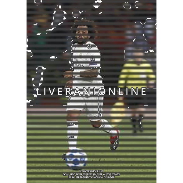UEFA Champions League gruppo G - Roma vs Real Madrid 27/11/2018 nella foto: Marcelo Vieira da Silva (defender of Real Madrid) ©Claudio Zamagni/Agenzia Aldo Liverani Marcelo Vieira da Silva (defender of Real Madrid) during UEFA Champions League - group G soccer match between A.S.ROME and REAL MADRID at Rome olympic Stadium on November 27 2018 photo credit by Claudio Zamagni/Aldo Liverani Photo Agency