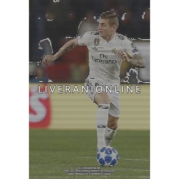 UEFA Champions League gruppo G - Roma vs Real Madrid 27/11/2018 nella foto: Kroos Toni (Midfielder of Real Madrid) ©Claudio Zamagni/Agenzia Aldo Liverani Kroos Toni (Midfielder of Real Madrid) during UEFA Champions League - group G soccer match between A.S.ROME and REAL MADRID at Rome olympic Stadium on November 27 2018 photo credit by Claudio Zamagni/Aldo Liverani Photo Agency