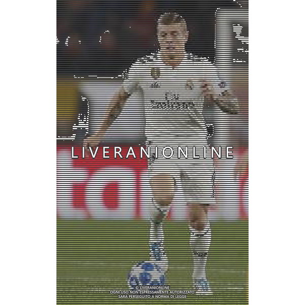 UEFA Champions League gruppo G - Roma vs Real Madrid 27/11/2018 nella foto: Kroos Toni (Midfielder of Real Madrid) ©Claudio Zamagni/Agenzia Aldo Liverani Kroos Toni (Midfielder of Real Madrid) during UEFA Champions League - group G soccer match between A.S.ROME and REAL MADRID at Rome olympic Stadium on November 27 2018 photo credit by Claudio Zamagni/Aldo Liverani Photo Agency