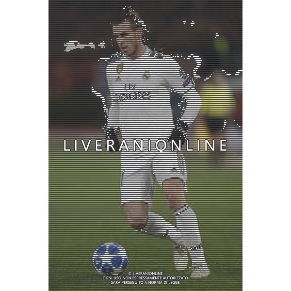 UEFA Champions League gruppo G - Roma vs Real Madrid 27/11/2018 nella foto: Gareth Bale (Forward of Real Madrid) ©Claudio Zamagni/Agenzia Aldo Liverani Gareth Bale (Forward of Real Madrid) during UEFA Champions League - group G soccer match between A.S.ROME and REAL MADRID at Rome olympic Stadium on November 27 2018 photo credit by Claudio Zamagni/Aldo Liverani Photo Agency