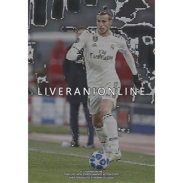 UEFA Champions League gruppo G - Roma vs Real Madrid 27/11/2018 nella foto: Gareth Bale (Forward of Real Madrid) ©Claudio Zamagni/Agenzia Aldo Liverani Gareth Bale (Forward of Real Madrid) during UEFA Champions League - group G soccer match between A.S.ROME and REAL MADRID at Rome olympic Stadium on November 27 2018 photo credit by Claudio Zamagni/Aldo Liverani Photo Agency