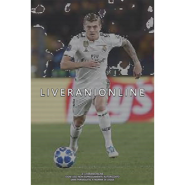UEFA Champions League gruppo G - Roma vs Real Madrid 27/11/2018 nella foto: Kroos Toni (Midfielder of Real Madrid) ©Claudio Zamagni/Agenzia Aldo Liverani Kroos Toni (Midfielder of Real Madrid) during UEFA Champions League - group G soccer match between A.S.ROME and REAL MADRID at Rome olympic Stadium on November 27 2018 photo credit by Claudio Zamagni/Aldo Liverani Photo Agency