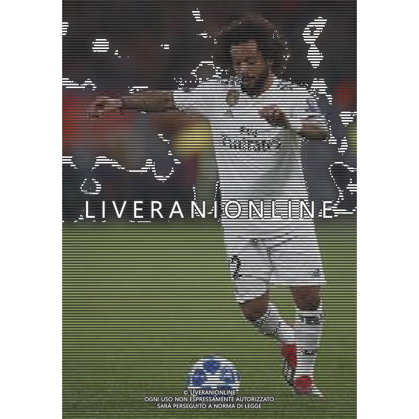 UEFA Champions League gruppo G - Roma vs Real Madrid 27/11/2018 nella foto: Marcelo Vieira da Silva (defender of Real Madrid) ©Claudio Zamagni/Agenzia Aldo Liverani Marcelo Vieira da Silva (defender of Real Madrid) during UEFA Champions League - group G soccer match between A.S.ROME and REAL MADRID at Rome olympic Stadium on November 27 2018 photo credit by Claudio Zamagni/Aldo Liverani Photo Agency