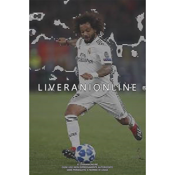UEFA Champions League gruppo G - Roma vs Real Madrid 27/11/2018 nella foto: Marcelo Vieira da Silva (defender of Real Madrid) ©Claudio Zamagni/Agenzia Aldo Liverani Marcelo Vieira da Silva (defender of Real Madrid) during UEFA Champions League - group G soccer match between A.S.ROME and REAL MADRID at Rome olympic Stadium on November 27 2018 photo credit by Claudio Zamagni/Aldo Liverani Photo Agency