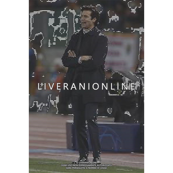 UEFA Champions League gruppo G - Roma vs Real Madrid 27/11/2018 nella foto: coach Santiago Solari (Real Madrid) ©Claudio Zamagni/Agenzia Aldo Liverani coach Santiago Solari (Real Madrid) during UEFA Champions League - group G soccer match between A.S.ROME and REAL MADRID at Rome olympic Stadium on November 27 2018 photo credit by Claudio Zamagni/Aldo Liverani Photo Agency
