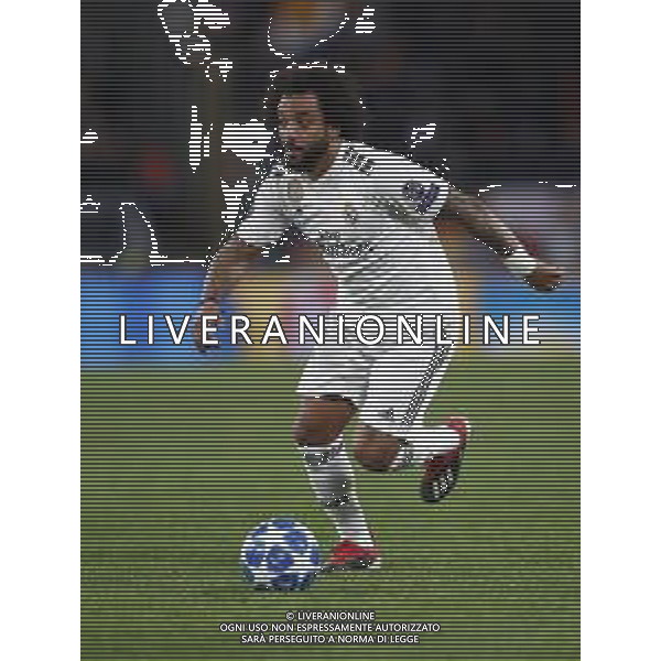 UEFA Champions League gruppo G - Roma vs Real Madrid 27/11/2018 nella foto: Marcelo Vieira da Silva (defender of Real Madrid) ©Claudio Zamagni/Agenzia Aldo Liverani Marcelo Vieira da Silva (defender of Real Madrid) during UEFA Champions League - group G soccer match between A.S.ROME and REAL MADRID at Rome olympic Stadium on November 27 2018 photo credit by Claudio Zamagni/Aldo Liverani Photo Agency