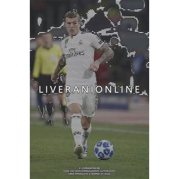 UEFA Champions League gruppo G - Roma vs Real Madrid 27/11/2018 nella foto: Kroos Toni (Midfielder of Real Madrid) ©Claudio Zamagni/Agenzia Aldo Liverani Kroos Toni (Midfielder of Real Madrid) during UEFA Champions League - group G soccer match between A.S.ROME and REAL MADRID at Rome olympic Stadium on November 27 2018 photo credit by Claudio Zamagni/Aldo Liverani Photo Agency