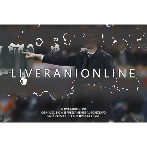 UEFA Champions League gruppo G - Roma vs Real Madrid 27/11/2018 nella foto: coach Santiago Solari (Real Madrid) ©Claudio Zamagni/Agenzia Aldo Liverani coach Santiago Solari (Real Madrid) during UEFA Champions League - group G soccer match between A.S.ROME and REAL MADRID at Rome olympic Stadium on November 27 2018 photo credit by Claudio Zamagni/Aldo Liverani Photo Agency