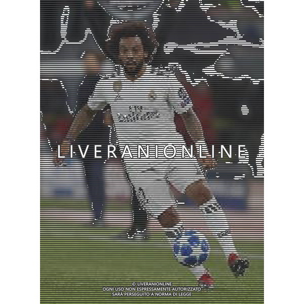 UEFA Champions League gruppo G - Roma vs Real Madrid 27/11/2018 nella foto: Marcelo Vieira da Silva (defender of Real Madrid) ©Claudio Zamagni/Agenzia Aldo Liverani Marcelo Vieira da Silva (defender of Real Madrid) during UEFA Champions League - group G soccer match between A.S.ROME and REAL MADRID at Rome olympic Stadium on November 27 2018 photo credit by Claudio Zamagni/Aldo Liverani Photo Agency