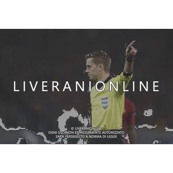 UEFA Champions League gruppo G - Roma vs Real Madrid 27/11/2018 nella foto: arbitro Clement Turpin ©Claudio Zamagni/Agenzia Aldo Liverani Referee Clement Turpin during UEFA Champions League - group G soccer match between A.S.ROME and REAL MADRID at Rome olympic Stadium on November 27 2018 photo credit by Claudio Zamagni/Aldo Liverani Photo Agency