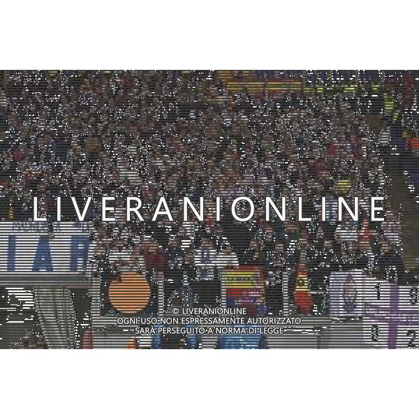 UEFA Champions League gruppo G - Roma vs Real Madrid 27/11/2018 nella foto: tifosi del real madrid ©Claudio Zamagni/Agenzia Aldo Liverani supporters of real madrid during UEFA Champions League - group G soccer match between A.S.ROME and REAL MADRID at Rome olympic Stadium on November 27 2018 photo credit by Claudio Zamagni/Aldo Liverani Photo Agency