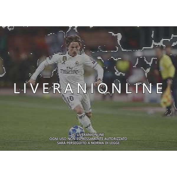 UEFA Champions League gruppo G - Roma vs Real Madrid 27/11/2018 nella foto: Mordic Luka (Midfielder of Real Madrid) ©Claudio Zamagni/Agenzia Aldo Liverani Mordic Luka (Midfielder of Real Madrid) during UEFA Champions League - group G soccer match between A.S.ROME and REAL MADRID at Rome olympic Stadium on November 27 2018 photo credit by Claudio Zamagni/Aldo Liverani Photo Agency