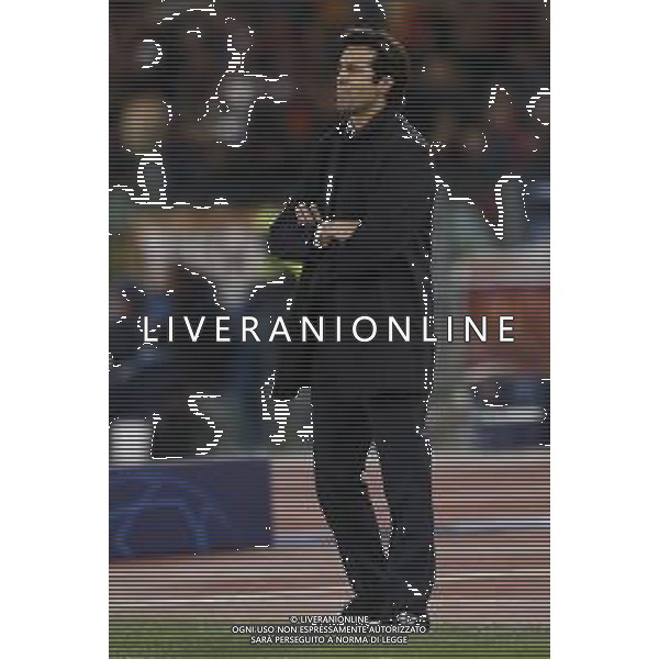 UEFA Champions League gruppo G - Roma vs Real Madrid 27/11/2018 nella foto: coach Santiago Solari (Real Madrid) ©Claudio Zamagni/Agenzia Aldo Liverani coach Santiago Solari (Real Madrid) during UEFA Champions League - group G soccer match between A.S.ROME and REAL MADRID at Rome olympic Stadium on November 27 2018 photo credit by Claudio Zamagni/Aldo Liverani Photo Agency