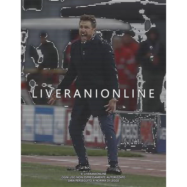UEFA Champions League gruppo G - Roma vs Real Madrid 27/11/2018 nella foto: Allenatore Di Francesco Eusebio ©Claudio Zamagni/Agenzia Aldo Liverani Coach Di Francesco Eusebio during UEFA Champions League - group G soccer match between A.S.ROME and REAL MADRID at Rome olympic Stadium on November 27 2018 photo credit by Claudio Zamagni/Aldo Liverani Photo Agency