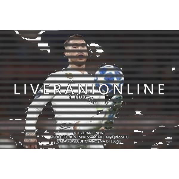 UEFA Champions League gruppo G - Roma vs Real Madrid 27/11/2018 nella foto: Sergio Ramos (defender of Real Madrid) ©Claudio Zamagni/Agenzia Aldo Liverani Sergio Ramos (defender of Real Madrid)during UEFA Champions League - group G soccer match between A.S.ROME and REAL MADRID at Rome olympic Stadium on November 27 2018 photo credit by Claudio Zamagni/Aldo Liverani Photo Agency