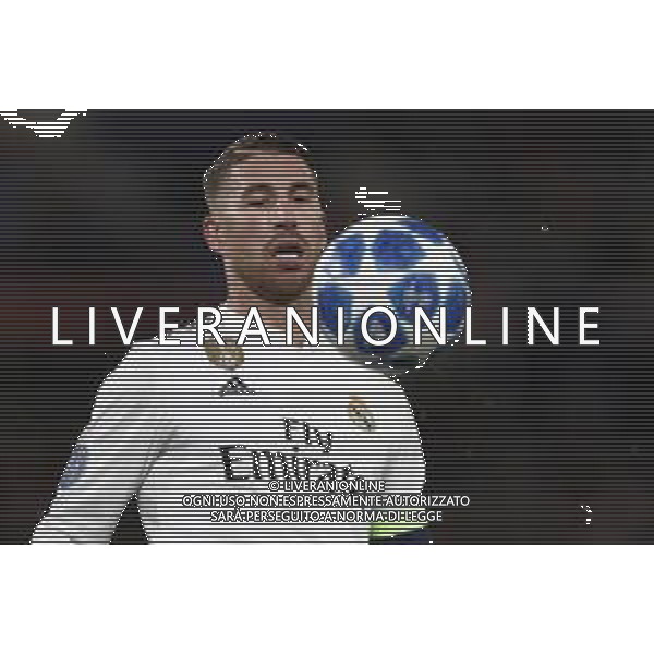 UEFA Champions League gruppo G - Roma vs Real Madrid 27/11/2018 nella foto: Sergio Ramos (defender of Real Madrid) ©Claudio Zamagni/Agenzia Aldo Liverani Sergio Ramos (defender of Real Madrid) during UEFA Champions League - group G soccer match between A.S.ROME and REAL MADRID at Rome olympic Stadium on November 27 2018 photo credit by Claudio Zamagni/Aldo Liverani Photo Agency