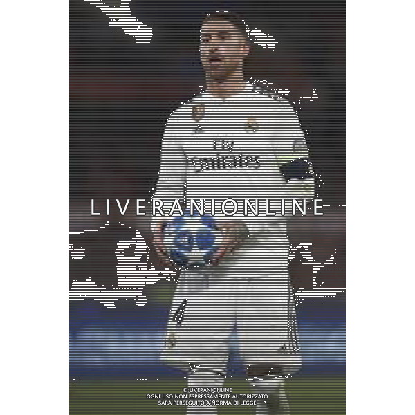 UEFA Champions League gruppo G - Roma vs Real Madrid 27/11/2018 nella foto: Sergio Ramos (defender of Real Madrid) ©Claudio Zamagni/Agenzia Aldo Liverani Sergio Ramos (defender of Real Madrid) during UEFA Champions League - group G soccer match between A.S.ROME and REAL MADRID at Rome olympic Stadium on November 27 2018 photo credit by Claudio Zamagni/Aldo Liverani Photo Agency