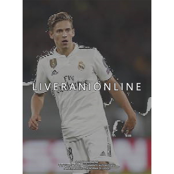 UEFA Champions League gruppo G - Roma vs Real Madrid 27/11/2018 nella foto:Marcos Llorente moreno (Midfielder of Real Madrid) ©Claudio Zamagni/Agenzia Aldo Liverani Marcos Llorente moreno (Midfielder of Real Madrid) during UEFA Champions League - group G soccer match between A.S.ROME and REAL MADRID at Rome olympic Stadium on November 27 2018 photo credit by Claudio Zamagni/Aldo Liverani Photo Agency