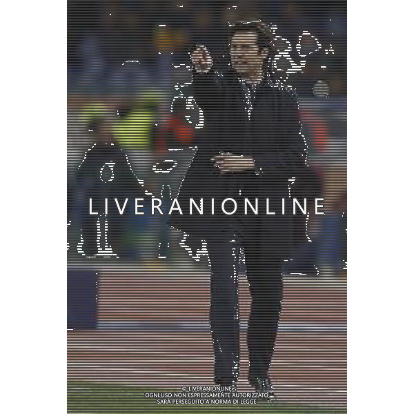 UEFA Champions League gruppo G - Roma vs Real Madrid 27/11/2018 nella foto: coach Santiago Solari (Real Madrid) ©Claudio Zamagni/Agenzia Aldo Liverani coach Santiago Solari (Real Madrid) during UEFA Champions League - group G soccer match between A.S.ROME and REAL MADRID at Rome olympic Stadium on November 27 2018 photo credit by Claudio Zamagni/Aldo Liverani Photo Agency