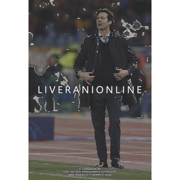 UEFA Champions League gruppo G - Roma vs Real Madrid 27/11/2018 nella foto: coach Santiago Solari (Real Madrid) ©Claudio Zamagni/Agenzia Aldo Liverani coach Santiago Solari (Real Madrid) during UEFA Champions League - group G soccer match between A.S.ROME and REAL MADRID at Rome olympic Stadium on November 27 2018 photo credit by Claudio Zamagni/Aldo Liverani Photo Agency