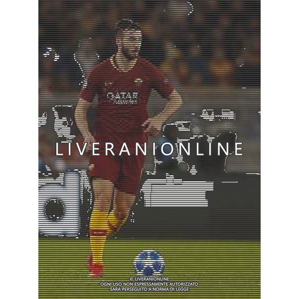 UEFA Champions League gruppo G - Roma vs Real Madrid 27/11/2018 nella foto: Manolas Kostas (a.s.roma) ©Claudio Zamagni/Agenzia Aldo Liverani Manolas Kostas (a.s.roma) during UEFA Champions League - group G soccer match between A.S.ROME and REAL MADRID at Rome olympic Stadium on November 27 2018 photo credit by Claudio Zamagni/Aldo Liverani Photo Agency