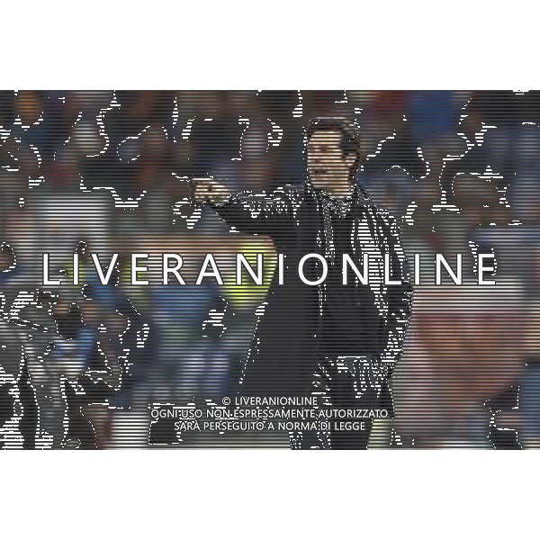 UEFA Champions League gruppo G - Roma vs Real Madrid 27/11/2018 nella foto: coach Santiago Solari (Real Madrid) ©Claudio Zamagni/Agenzia Aldo Liverani coach Santiago Solari (Real Madrid) during UEFA Champions League - group G soccer match between A.S.ROME and REAL MADRID at Rome olympic Stadium on November 27 2018 photo credit by Claudio Zamagni/Aldo Liverani Photo Agency