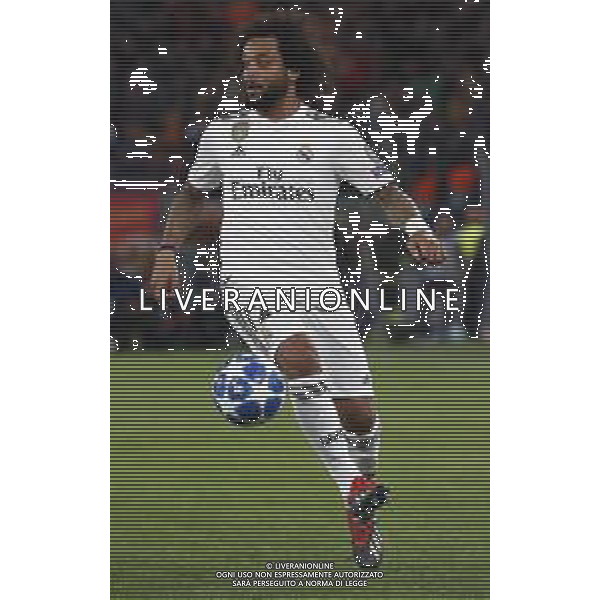 UEFA Champions League gruppo G - Roma vs Real Madrid 27/11/2018 nella foto: Marcelo Vieira da Silva (defender of Real Madrid) ©Claudio Zamagni/Agenzia Aldo Liverani Marcelo Vieira da Silva (defender of Real Madrid) during UEFA Champions League - group G soccer match between A.S.ROME and REAL MADRID at Rome olympic Stadium on November 27 2018 photo credit by Claudio Zamagni/Aldo Liverani Photo Agency