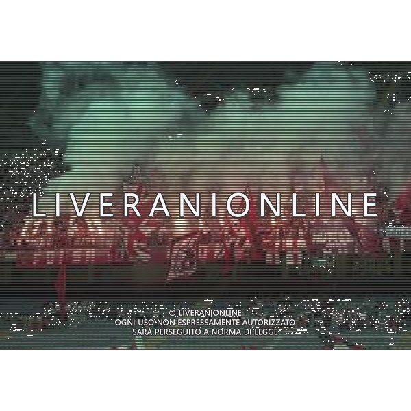 21-08-1999 MILANO- FINALE DI SUPERCOPPA ITALIANA MILAN PARMA 1-2 NELLA FOTO CURVA MILAN AG ALDO LIVERANI SAS
