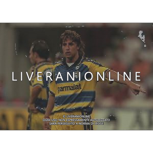 21-08-1999 MILANO- FINALE DI SUPERCOPPA ITALIANA MILAN PARMA 1-2 NELLA FOTO HERNAN CRESPO AG ALDO LIVERANI SAS
