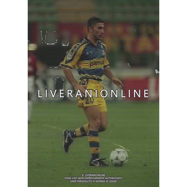 21-08-1999 MILANO- FINALE DI SUPERCOPPA ITALIANA MILAN PARMA 1-2 NELLA FOTO MARCO DI VAIO AG ALDO LIVERANI SAS